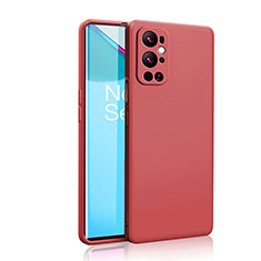 Coque Ultra Fine Silicone Souple 360 Degres Housse Etui YK2 pour OnePlus 9 Pro 5G Rose Rouge