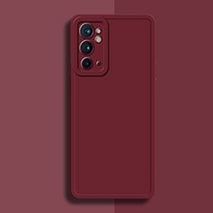 Coque Ultra Fine Silicone Souple 360 Degres Housse Etui YK2 pour OnePlus 9RT 5G Vin Rouge