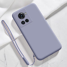 Coque Ultra Fine Silicone Souple 360 Degres Housse Etui YK2 pour OnePlus Ace 5G Gris Lavende