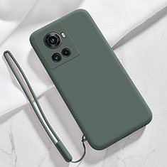 Coque Ultra Fine Silicone Souple 360 Degres Housse Etui YK2 pour OnePlus Ace 5G Vert Nuit