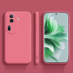 Coque Ultra Fine Silicone Souple 360 Degres Housse Etui YK2 pour Oppo Reno11 Pro 5G Rose Rouge