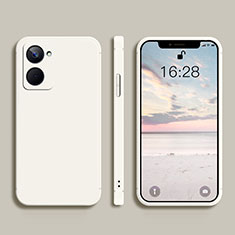 Coque Ultra Fine Silicone Souple 360 Degres Housse Etui YK2 pour Realme 10 Pro 5G Blanc