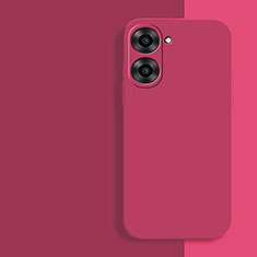 Coque Ultra Fine Silicone Souple 360 Degres Housse Etui YK2 pour Realme 10S 5G Rose Rouge