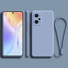 Coque Ultra Fine Silicone Souple 360 Degres Housse Etui YK2 pour Realme Q5 Pro 5G Gris Lavende