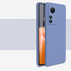 Coque Ultra Fine Silicone Souple 360 Degres Housse Etui YK2 pour Xiaomi Mi 12T 5G Gris Lavende