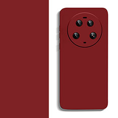 Coque Ultra Fine Silicone Souple 360 Degres Housse Etui YK2 pour Xiaomi Mi 13 Ultra 5G Vin Rouge