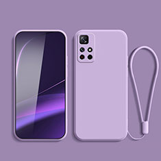 Coque Ultra Fine Silicone Souple 360 Degres Housse Etui YK2 pour Xiaomi Poco M4 Pro 5G Violet