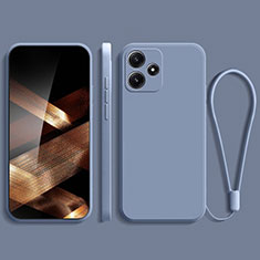 Coque Ultra Fine Silicone Souple 360 Degres Housse Etui YK2 pour Xiaomi Poco M6 Pro 5G Gris Lavende