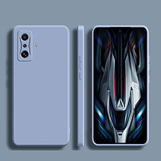 Coque Ultra Fine Silicone Souple 360 Degres Housse Etui YK2 pour Xiaomi Redmi K50 Gaming 5G Gris Lavende