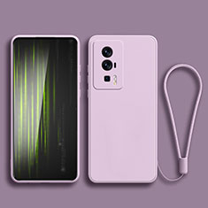 Coque Ultra Fine Silicone Souple 360 Degres Housse Etui YK2 pour Xiaomi Redmi K60 5G Violet Clair