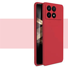 Coque Ultra Fine Silicone Souple 360 Degres Housse Etui YK2 pour Xiaomi Redmi K70 5G Rouge