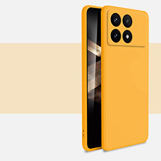 Coque Ultra Fine Silicone Souple 360 Degres Housse Etui YK2 pour Xiaomi Redmi K70 Pro 5G Jaune