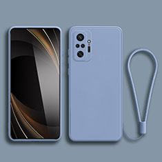 Coque Ultra Fine Silicone Souple 360 Degres Housse Etui YK2 pour Xiaomi Redmi Note 10 4G Gris Lavende