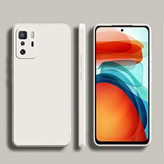 Coque Ultra Fine Silicone Souple 360 Degres Housse Etui YK2 pour Xiaomi Redmi Note 10 Pro 5G Blanc