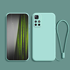 Coque Ultra Fine Silicone Souple 360 Degres Housse Etui YK2 pour Xiaomi Redmi Note 11 5G Cyan