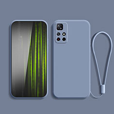 Coque Ultra Fine Silicone Souple 360 Degres Housse Etui YK2 pour Xiaomi Redmi Note 11 5G Gris Lavende