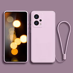 Coque Ultra Fine Silicone Souple 360 Degres Housse Etui YK2 pour Xiaomi Redmi Note 11T Pro+ Plus 5G Violet Clair