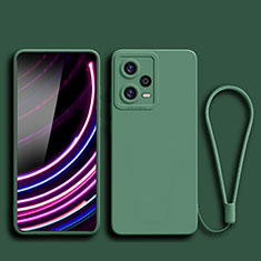 Coque Ultra Fine Silicone Souple 360 Degres Housse Etui YK2 pour Xiaomi Redmi Note 12 Explorer Vert Nuit