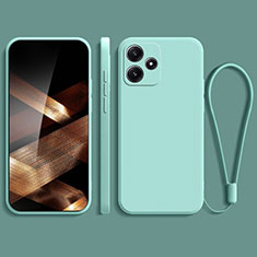 Coque Ultra Fine Silicone Souple 360 Degres Housse Etui YK2 pour Xiaomi Redmi Note 12R 5G Cyan