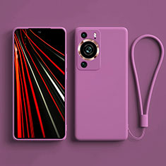 Coque Ultra Fine Silicone Souple 360 Degres Housse Etui YK3 pour Huawei P60 Pro Violet