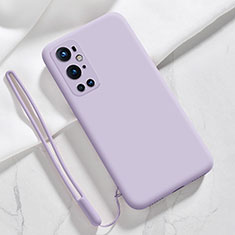 Coque Ultra Fine Silicone Souple 360 Degres Housse Etui YK3 pour OnePlus 9 Pro 5G Violet Clair