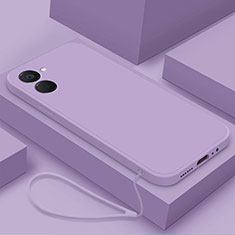 Coque Ultra Fine Silicone Souple 360 Degres Housse Etui YK3 pour Realme V20 5G Violet Clair