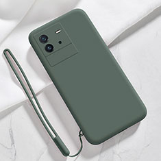 Coque Ultra Fine Silicone Souple 360 Degres Housse Etui YK3 pour Vivo iQOO Neo6 SE 5G Vert Nuit