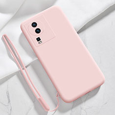 Coque Ultra Fine Silicone Souple 360 Degres Housse Etui YK3 pour Vivo iQOO Neo7 5G Rose