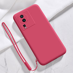 Coque Ultra Fine Silicone Souple 360 Degres Housse Etui YK3 pour Vivo iQOO Neo7 SE Rouge