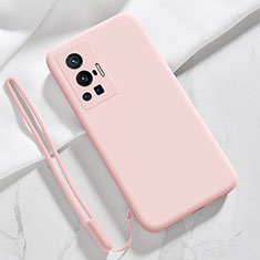 Coque Ultra Fine Silicone Souple 360 Degres Housse Etui YK3 pour Vivo X70 Pro 5G Rose