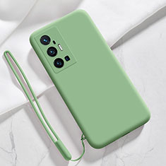 Coque Ultra Fine Silicone Souple 360 Degres Housse Etui YK3 pour Vivo X70 Pro+ Plus 5G Vert