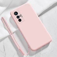 Coque Ultra Fine Silicone Souple 360 Degres Housse Etui YK3 pour Vivo X70t Rose