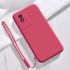 Coque Ultra Fine Silicone Souple 360 Degres Housse Etui YK3 pour Vivo Y02 Rouge