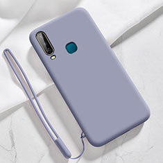 Coque Ultra Fine Silicone Souple 360 Degres Housse Etui YK3 pour Vivo Y11 Gris Lavende