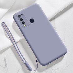 Coque Ultra Fine Silicone Souple 360 Degres Housse Etui YK3 pour Vivo Y50 Gris Lavende