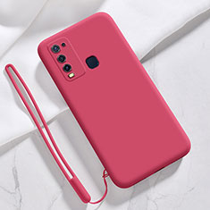 Coque Ultra Fine Silicone Souple 360 Degres Housse Etui YK3 pour Vivo Y50 Rouge