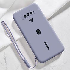 Coque Ultra Fine Silicone Souple 360 Degres Housse Etui YK3 pour Xiaomi Black Shark 4 5G Gris Lavende