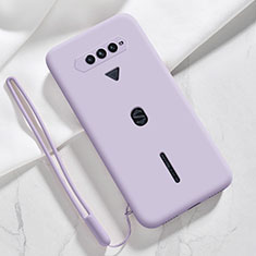 Coque Ultra Fine Silicone Souple 360 Degres Housse Etui YK3 pour Xiaomi Black Shark 4 Pro 5G Violet Clair