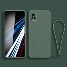 Coque Ultra Fine Silicone Souple 360 Degres Housse Etui YK3 pour Xiaomi Civi 1S 5G Vert Nuit