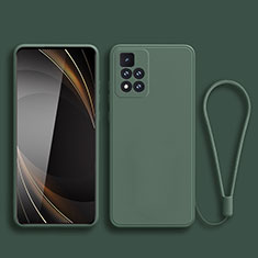 Coque Ultra Fine Silicone Souple 360 Degres Housse Etui YK3 pour Xiaomi Mi 11i 5G (2022) Vert Nuit