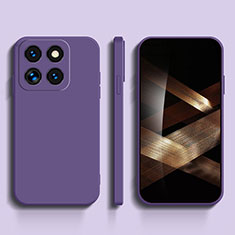 Coque Ultra Fine Silicone Souple 360 Degres Housse Etui YK3 pour Xiaomi Mi 14 5G Violet Clair