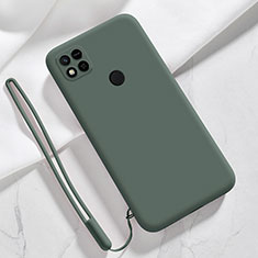 Coque Ultra Fine Silicone Souple 360 Degres Housse Etui YK3 pour Xiaomi Redmi 10A 4G Vert Nuit