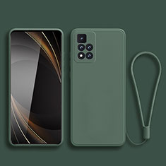 Coque Ultra Fine Silicone Souple 360 Degres Housse Etui YK3 pour Xiaomi Redmi Note 11 Pro+ Plus 5G Vert Nuit