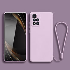 Coque Ultra Fine Silicone Souple 360 Degres Housse Etui YK3 pour Xiaomi Redmi Note 11 Pro+ Plus 5G Violet Clair