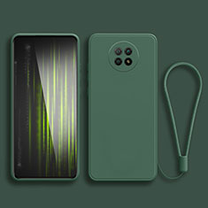 Coque Ultra Fine Silicone Souple 360 Degres Housse Etui YK3 pour Xiaomi Redmi Note 9 5G Vert Nuit