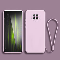 Coque Ultra Fine Silicone Souple 360 Degres Housse Etui YK3 pour Xiaomi Redmi Note 9 5G Violet Clair