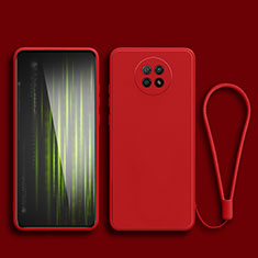 Coque Ultra Fine Silicone Souple 360 Degres Housse Etui YK3 pour Xiaomi Redmi Note 9T 5G Rouge