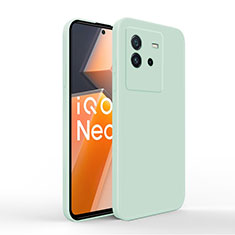 Coque Ultra Fine Silicone Souple 360 Degres Housse Etui YK4 pour Vivo iQOO Neo6 SE 5G Pastel Vert