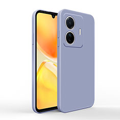 Coque Ultra Fine Silicone Souple 360 Degres Housse Etui YK4 pour Vivo iQOO Z6 Pro 5G Gris Lavende