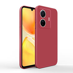 Coque Ultra Fine Silicone Souple 360 Degres Housse Etui YK4 pour Vivo iQOO Z6 Pro 5G Rouge